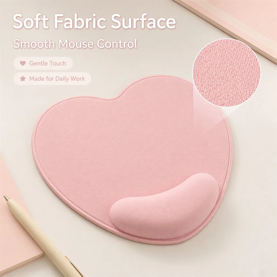 Memory Foam Ergonomiskt handledsstöd musmatta, långsam återhämtning Anti-Anpassad tryckmatta för kontorsarbetare