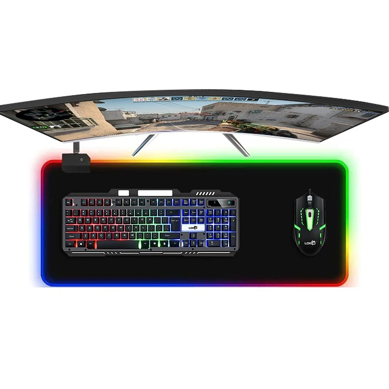 RGB Gaming Mouse Pad LED Lighting Effect price